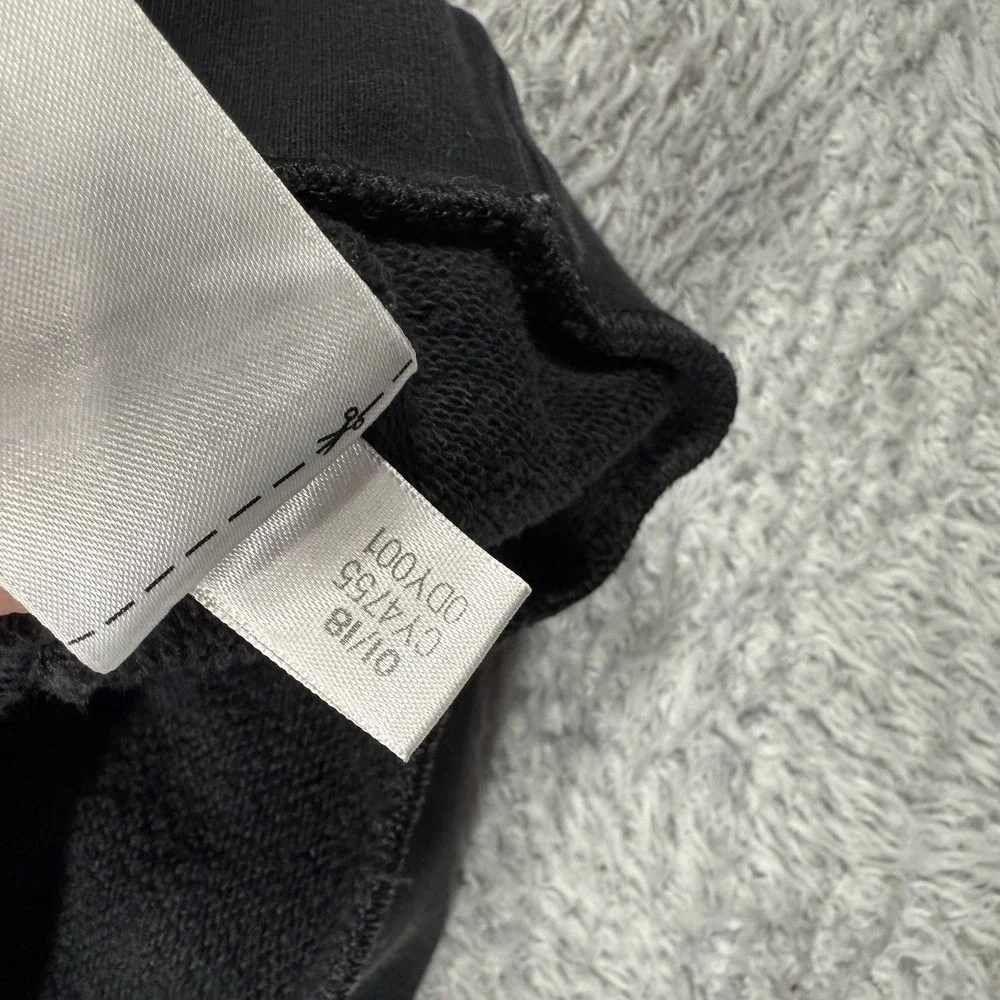 Adidas Sweatshirt Mens Medium Black Pullover Crew Neck‎ Long Sleeve